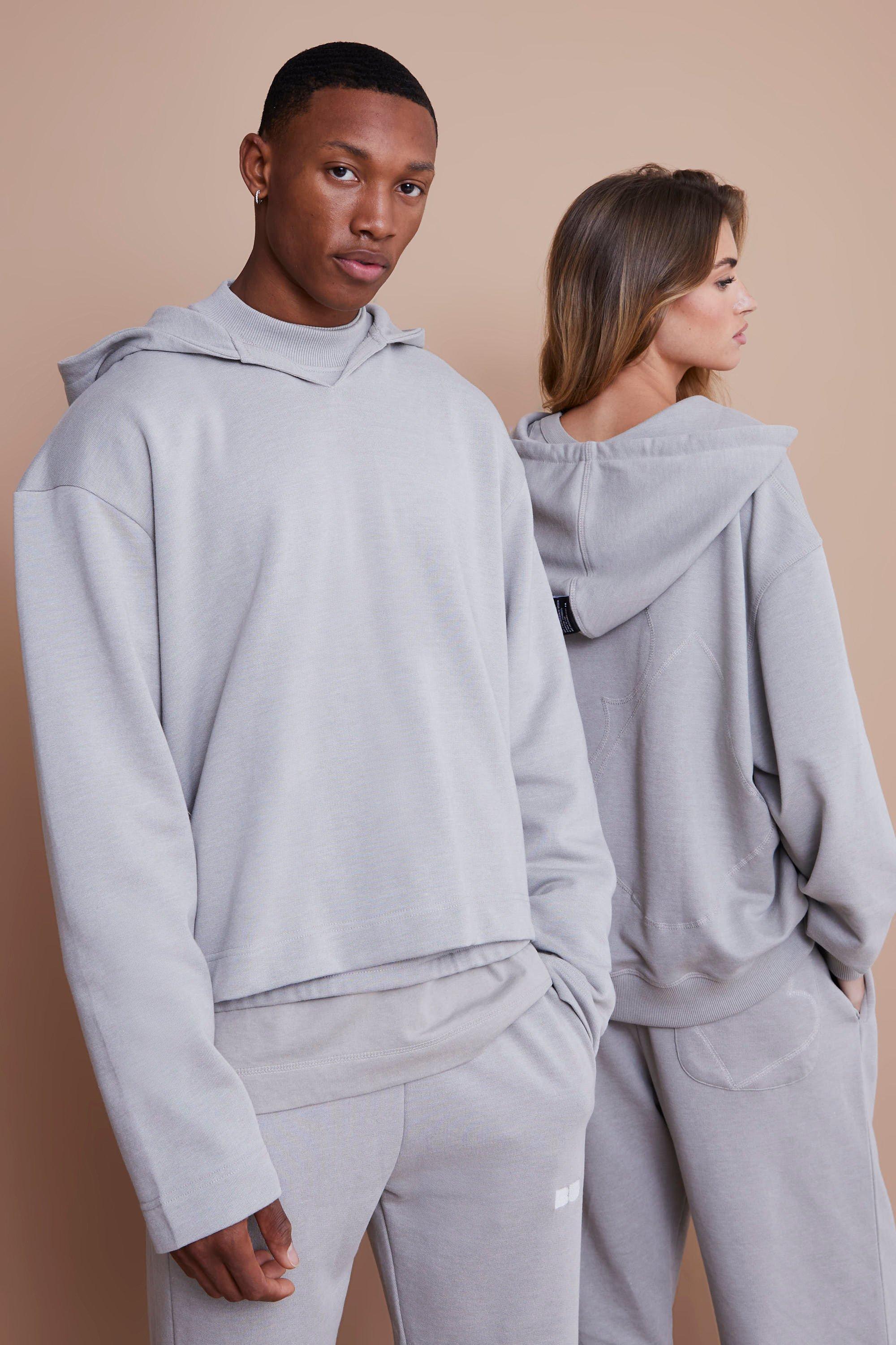 Boohooman best sale grey hoodie